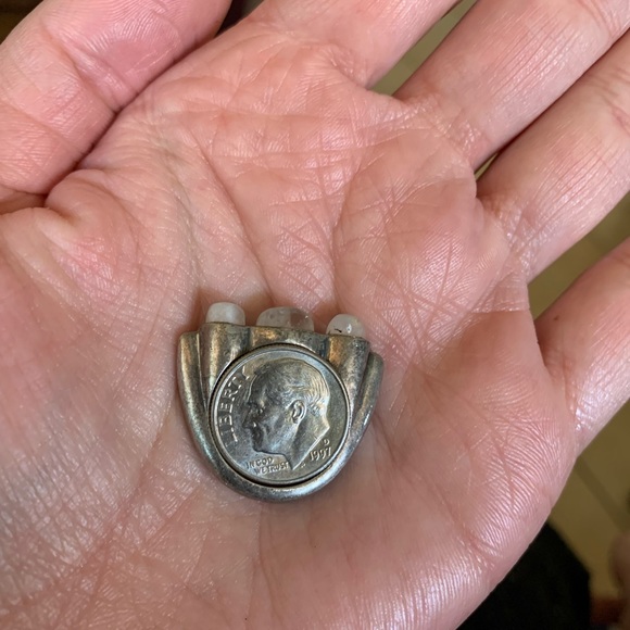 Sterling silver and moonstone ring - Picture 4 of 13